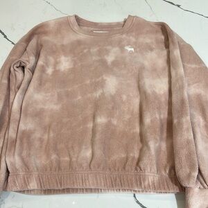 Abercrombie kids rose pink lightweight fleece sweater 13/14